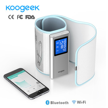 Koogeek FDA Smart Arm Blood Pressure Monitor Wifi Bluetooth Sphygmomanometer Rechargeable Blood Pressure Meter for iOS Android