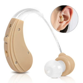 Cofoe Rechargeable BTE Hearing Aid for The Elderly / Hearing Loss Sound Amplifier Ear Care Tools 2 Color Adjustable Hearing Aids