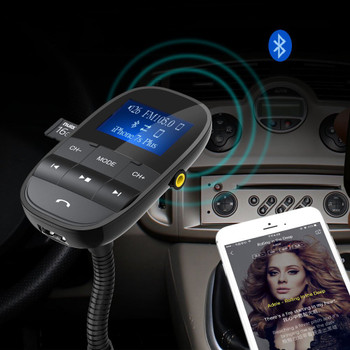 Nulaxy KM20 FM Transmitter Bluetooth FM Modulator Hands-free Car Kit MP3 Player With USB Car Charger Support Flash Drive TF Card