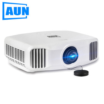 AUN 3LCD Projector Support 4K Decode 850ANSI Lumens, 2K Resolution 1920x1200, Built-in Android 5.1 WIFI Bluetooth. AKEY2x