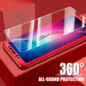 H&amp;A 360 Full Protective Phone Case For Xiaomi Redmi 6 6A S2 Anti-knock Full Cover For Xiaomi Redmi S2 6 6A Cases With Glass Film