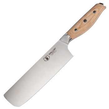 WALLOP chef knife kitchen knife Japanese butcher meat cleaver vegetable 7 in German 1.4116 stainless steel Nakiri cooking cutter