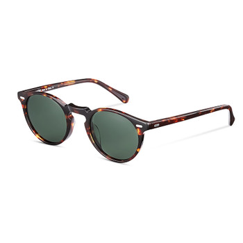 Retro Round Polarized Sunglasses For Men and Women Vintage Driving Outdoor Gregory Peck Sun Glasses With Case