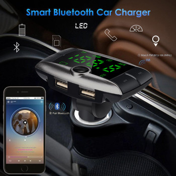 Wireless Bluetooth FM Transmitter Modulator Car Kit MP3 Player Dual USB Car Charger For Dropshipping or Wholesale USPS