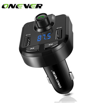 New FM Transmitter Bluetooth 4.0 Car Kit  Modulator 3.1A Dual USB Car Charger Support TF Card U Disk Play Music Player DC 12/24V
