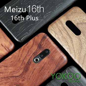 walnut Enony Wood Rosewood MAHOGANY  Wooden Slim Back Case Cover For Meizu 16th /16th Plus 