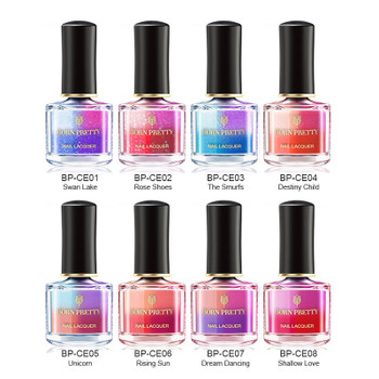 BORN PRETTY Sunlight Sensitive Nail Polish 6ml Champs Elysees Series Color Changing Lacquer Peel Off Thermal Manicure Varnish