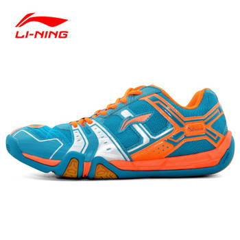 Li-Ning Men's Saga Light TD Badminton Shoes Training Breathable Anti-Slippery Light Sneakers LiNing Sport Shoes AYTM085