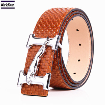 2018 H Jaguar Designers Luxury Cowhide Brand Genuine Leather Pin Buckle Belts for Mens High Quality Women Cowskin Ceinture Homme