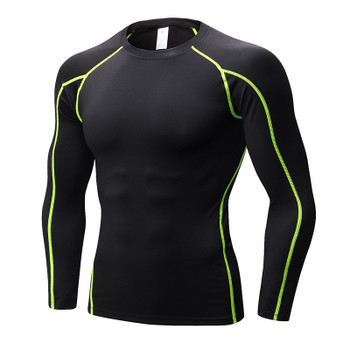 Yuerlian Dry Soccer Jerseys Compression Fitness Tights Gym Sportswear Basketball Men Shirt Bodybuilding Rashgard T-Shirt