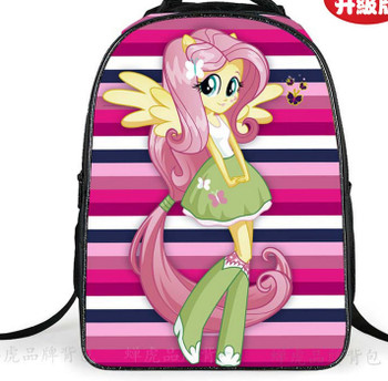  2018 Cute School Bags For Teenagers Girls Pony Horse Twilight Sparkle Backpack Kids SchoolBags Children Mochila