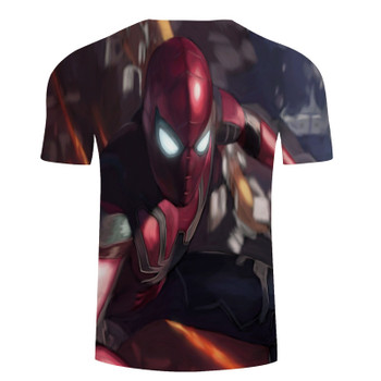 2018 Avengers 3 Iron spider man 3D Print T-shirt Men/Women Marvel Superhero T shirt fitness Clothing Man's quick-dry tee shirt