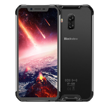  Blackview BV9600 Pro Helio P60 Android 8.1 6GB+128GB Mobile Phone IP68 Waterproof 6.21" 19:9 FHD AMOLED 5580mAh NFC Smartphone