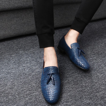 Yomior Men Shoes Luxury Brand Classic Fashion Formal Wedding Dress Shoes for Men Oxfords Zapatos Hombre Weaving Leather Shoes