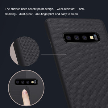 NILLKIN For Samsung Galaxy S10e Lite / S10 / S10 Plus Case Cover Frosted PC Matte hard back cover Gift Phone Holder 5.8/6.11/6.4