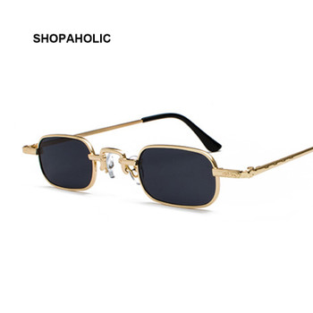 Retro Small Square Metal Steampunk Sunglasses Women Men Fashion Glasses Brand Designer Vintage Sunglasses Female High Quality