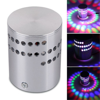 LED Wall Light RGB Spiral Hole Wall Lamp Surface Install Remote LED Light Luminaire Lighting For Home Enfeites De Natal Nov#1