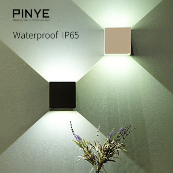 6W LED Wall Light Outdoor IP65 Waterproof Modern Lighting Nordic Style Indoor Wall Lamps Living Room Porch Garden Light