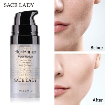 SACE LADY Primer Makeup Oil Control Matte Make Up Face Base Cream 24K Gold Professional Pores Foundation Primer Cosmetic