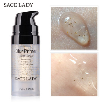 SACE LADY Primer Makeup Oil Control Matte Make Up Face Base Cream 24K Gold Professional Pores Foundation Primer Cosmetic