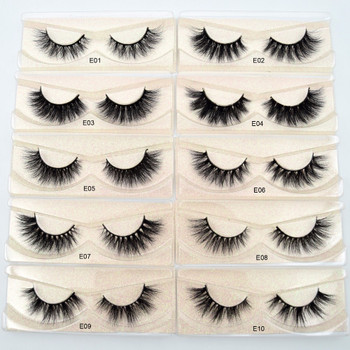 Visofree Eyelashes 3D Mink Lashes natural handmade  volume soft lashes long eyelash  extension real mink eyelash for makeup E01