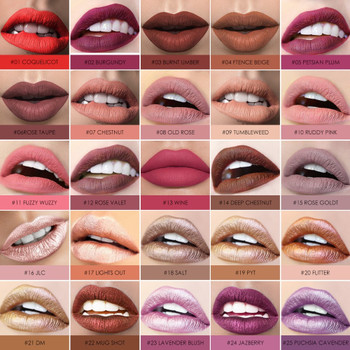  FOCALLURE Matte Lipstick Batom Waterproof Lip stick Smooth Long-lasting Cosmetics Kiss-proof Professional Makeup Lips