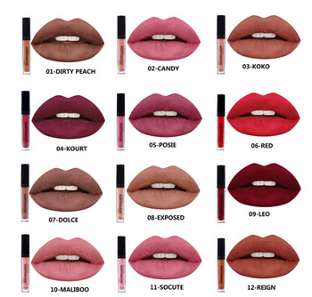 Lip Gloss 24 Colors Nude Matte Liquid Lipstick Mate Waterproof Long Lasting Moisturizing Lipgloss Lip Makeup Cosmetics 