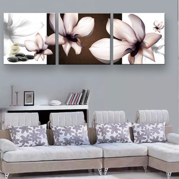  Framed painting wall art canvas framed Transparent flowers Home Decorative Art Picture Prints on Canvas framed wall art SOL-044F 