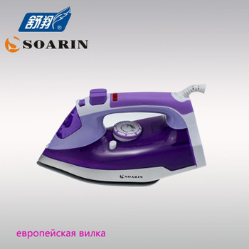  Steam Iron or Clothes Ceramic Base Plate Electric Steam Irons Steamer Handheld Thermostat 220v 360-degree Rotating Power Cord