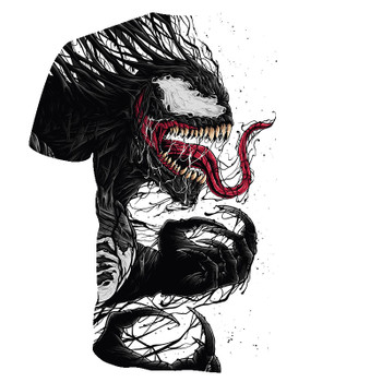 BIANYILONG T-shirt men Newest Venom Marvel t-shirt 3D Printed T-shirts Men Women Casual Shirt Fitness T Shirt Tees Tops