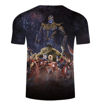 2018 Marvel Avengers 3 Infinity War 3d Compression Short Sleeve T Shirt Men New Fashion Summer Men T-Shirt Funny Fitness Shirt