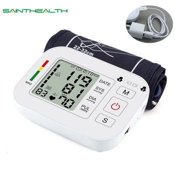 Medical Equipment Tonometer Digital Upper Arm Tensioner Blood Pressure Monitor Measurement Meter Device BP Meter For Measuring