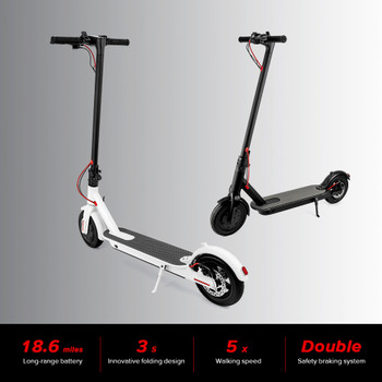 2019 iScooter Electric Scooter Smart Folding Electric longboard Hoverboard Skateboard with LED light 2 Wheels E4 