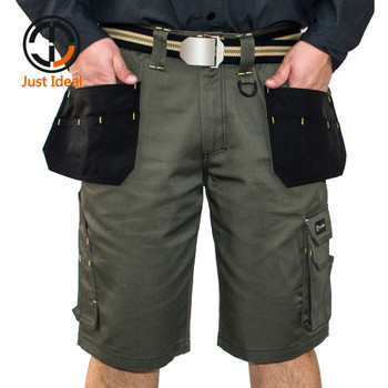  New Design Multiple Pockets Working Shorts Mens Cargo Casual Shorts Loose Fit Military Style Soldier Short Khaki Olive ID601