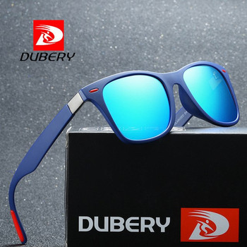 DUBERY Vintage Sunglasses Polarized Men's Sun Glasses For Men Square Shades Driving Black Oculos Male 8 Colors Model 4195