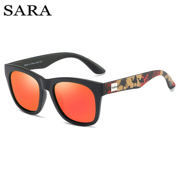 SARA Round Polarized Sunglasses Men Women Driving Coating Eyewear Male Sun Glasses UV400 Rays Sunglasses Travel Goggles 