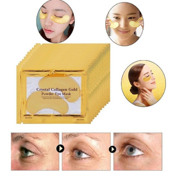 Gold Crystal Collagen Eye Mask Eye Patches Eye Mask For Face Care Dark Circles Remove Gel Mask For The Eyes Ageless 10pcs=5packs