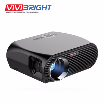 VIVIBRIGHT Android 6.0.1 LED Projector GP100 UP. 1280x800 Resolution 3200 Lumens Built-in WIFI Bluetooth, DLAN Miracast Airplay