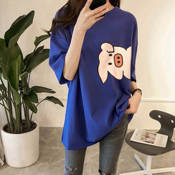  New women / men Summer Fashion Tshirts Stripe 2019 T Shirts Casual Cotton Short Sleeve Tops 