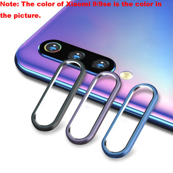 For Xiaomi Mi9 Mi 9 SE Redmi Note 7/Pro Back Camera Aluminum Ring Case Protector Rear Lens Metal Circle with 1pc Soft Lens Glass