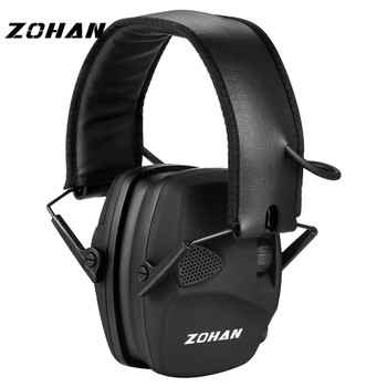 ZOHAN Electronic Shooting Ear Protection NRR22dB Sound Amplification Noise Reduction Ear Muffs Professional Hunting Ear Defender