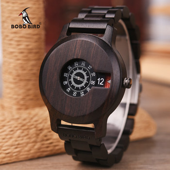 Relogio Masculino BOBO BIRD Men Watch Wooden Luxury Brand Quartz Wristwatches erkek kol saati Great Men's Gift OEM Drop Shipping