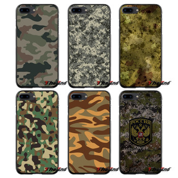For Huawei P7 P8 P9 P10 Lite Plus 2017 2016 Honor 5C 6 4X 5X Mate 8 7 9 Camouflage Accessories Phone Cases Covers