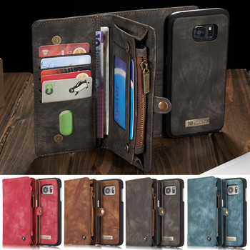 Phone Case For Fundas Samsung Galaxy S7 Edge S8 S9 S10 Plus S10E note 8 9 case Multi-functional Wallet Leather Magnet back cover