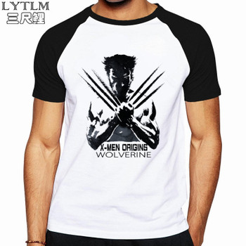 LYTLM Marvel Men Clothes X Men Wolverine Logan Vintage T Shirt Homme Funny T-shirt Men Combed 100 Cotton Avenger Tshirt for Men