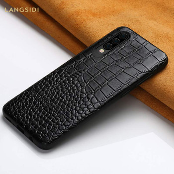 Genuine Leather mobile phone case for Samsung galaxy A50 A70 S10 S7 S8 S9 Plus A8 A7 2018 Note 10 Pro 360 Full protective cover