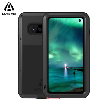 Love Mei Metal Case For Samsung Galaxy S10 Plus S10E S10 5G Armor Anti-Fall Case For Samsung S10 5G Plus Shockproof Phone Cover