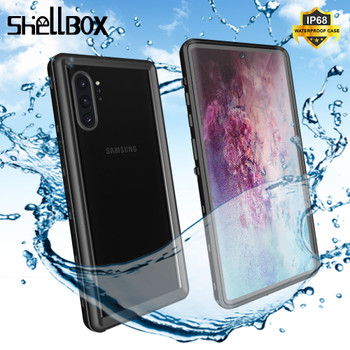 SHELLBOX Waterproof Case For Samsung Galaxy Note10 Plus S10 Shockproof Case Clear Cover For Samsung Note 10 Pro Phone Case Coque