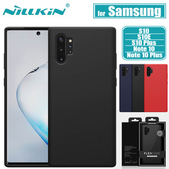for Samsung Note 10 S10 Plus S10E Case Cover Nillkin Pure Soft Liquid Silicone Rubber Cover Case for Samsung Note 10+ Note10