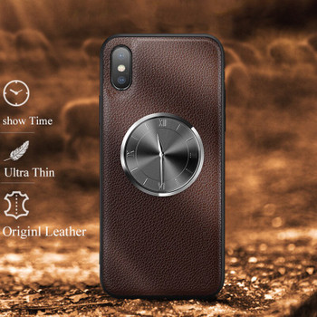  Original Leather Case For Samsung Galaxy S10 Case NEW Clock Time Show Phone Cover For Samsung S10 Plus S10E S10 Lite Clock Cases